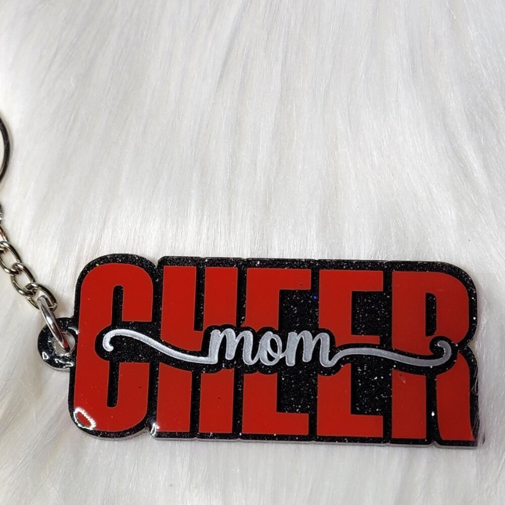 Cheer Mom Keychain